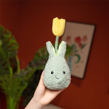 Friendly Cuddly Tulip 22cm Flower Pot Plushie Collection