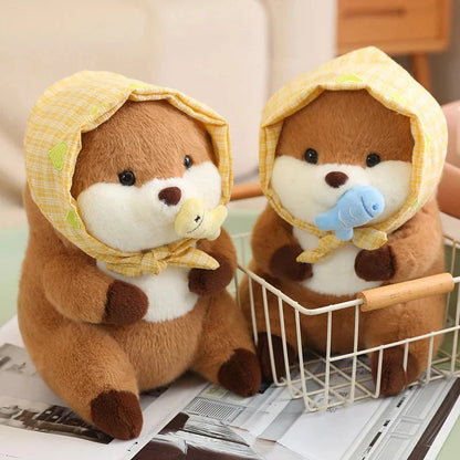 Friendly Otter Family