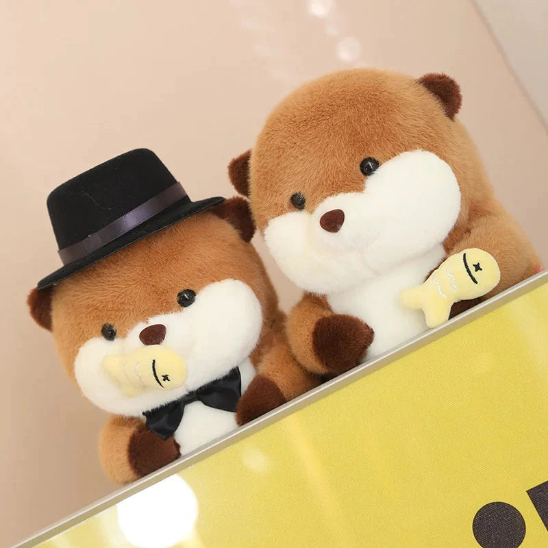 Friendly Otter Family