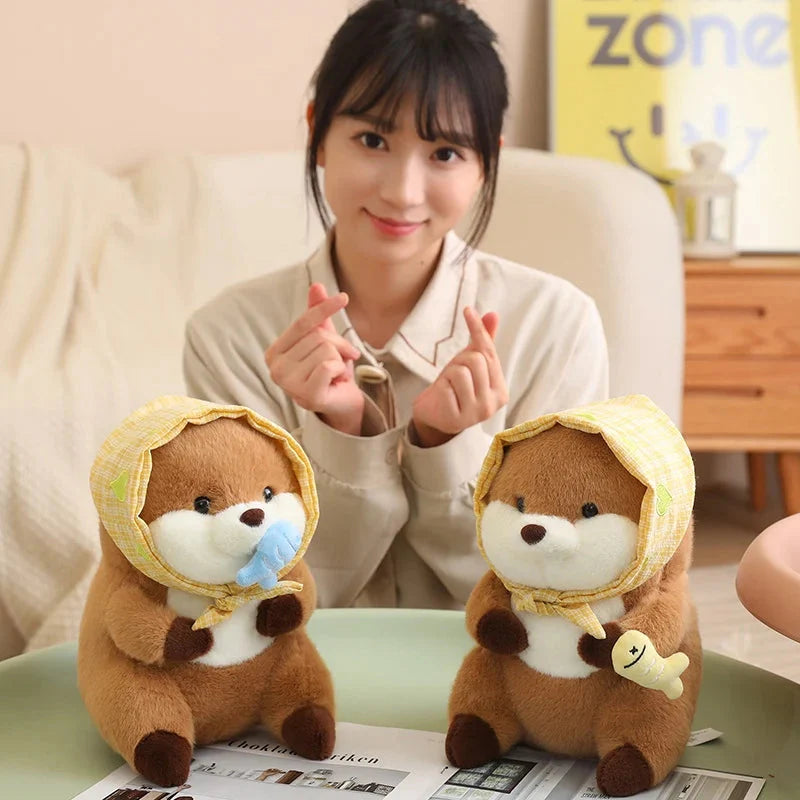 Friendly Otter Family