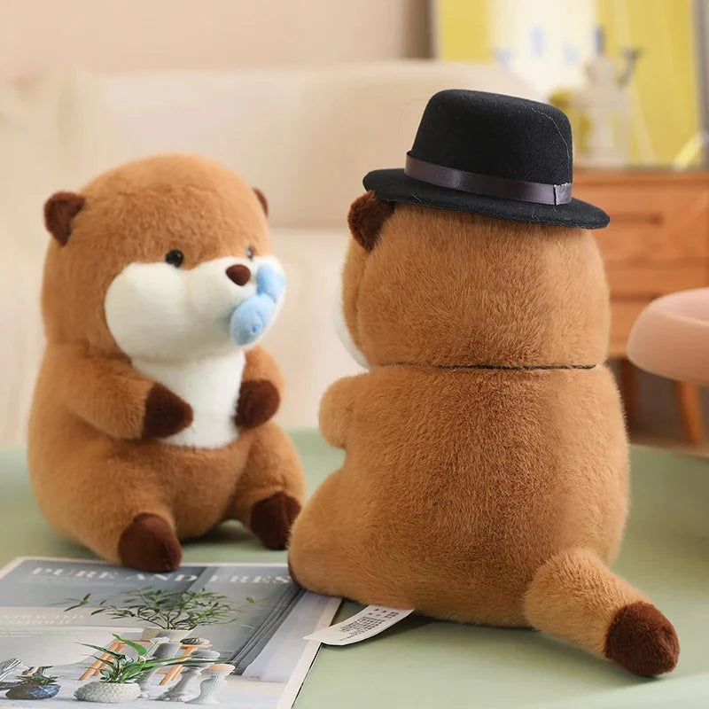 Friendly Otter Family