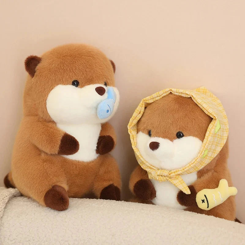 Friendly Otter Family