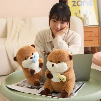 Friendly Otter Family