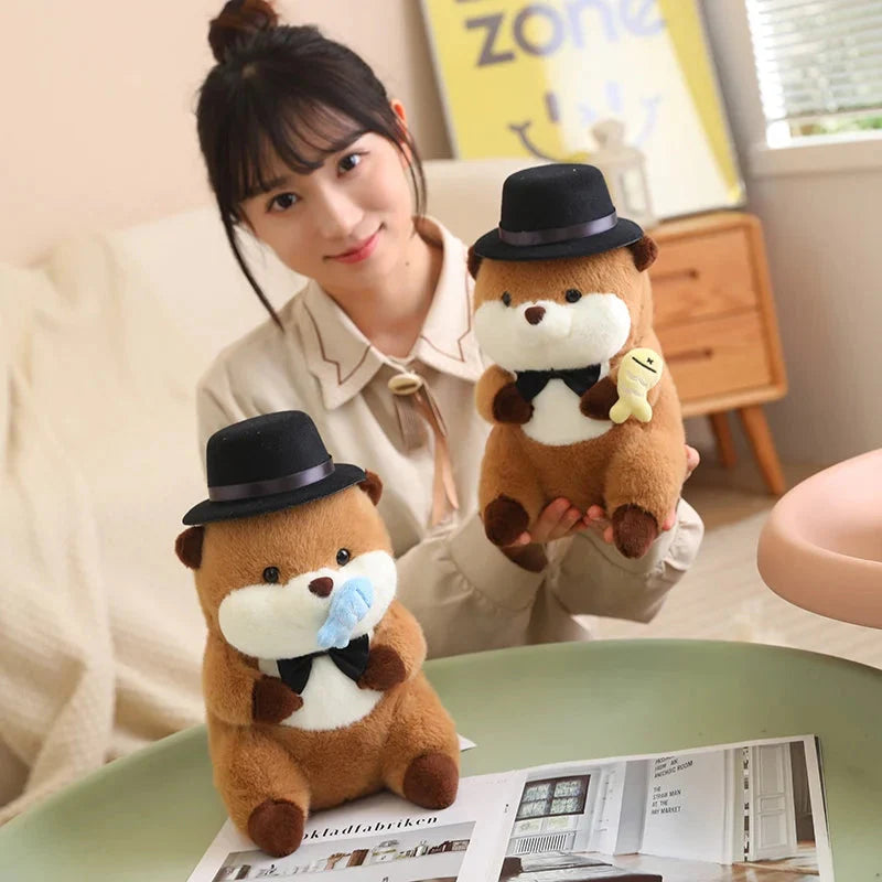 Friendly Otter Family