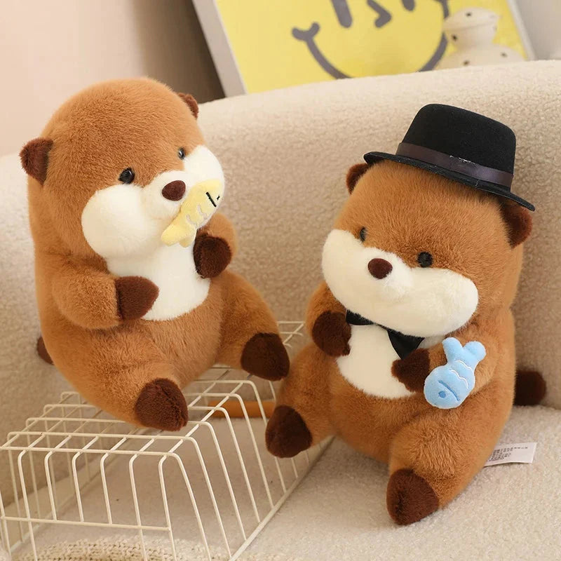 Friendly Otter Family