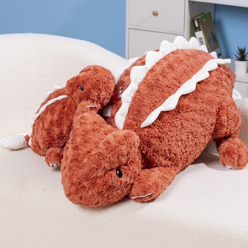 Fuzzy Cute Pink Red Lizard Plushies