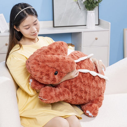 Fuzzy Cute Pink Red Lizard Plushies