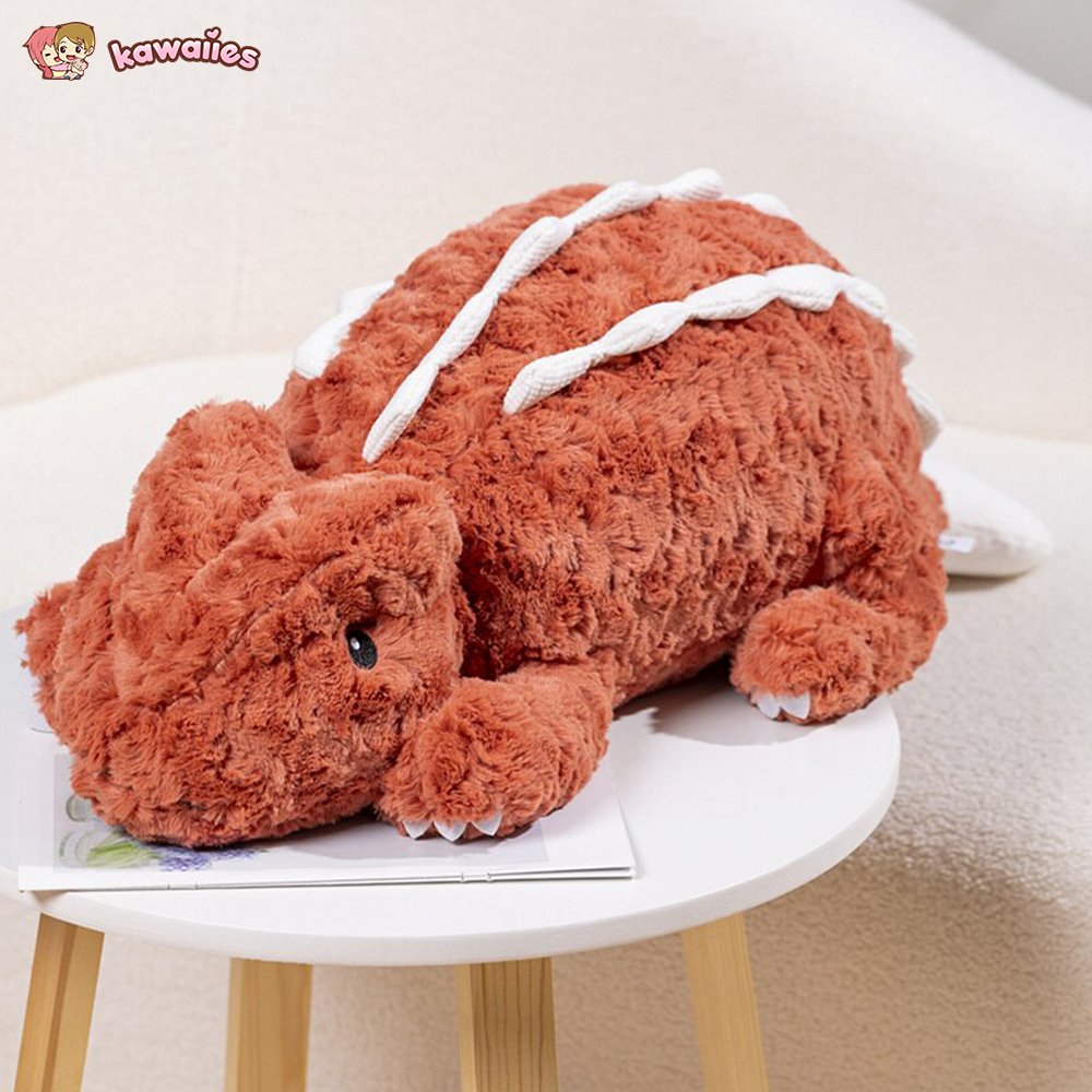 Fuzzy Cute Pink Red Lizard Plushies