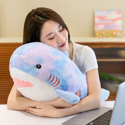 Fuzzy Rainbow Shark Plushie