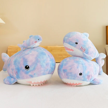 Fuzzy Rainbow Shark Plushie