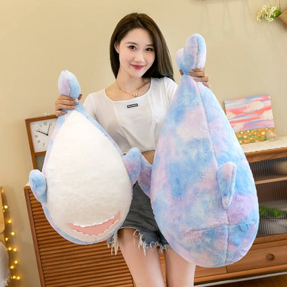 Fuzzy Rainbow Shark Plushie