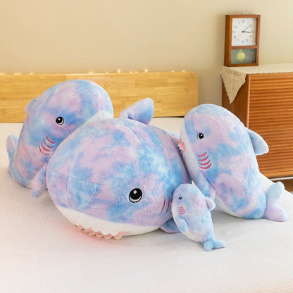 Fuzzy Rainbow Shark Plushie