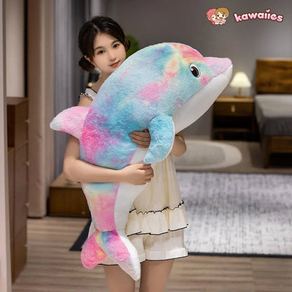 Galaxy Rainbow Dolphin Plushies