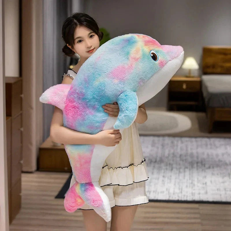 Galaxy Rainbow Dolphin Plushies