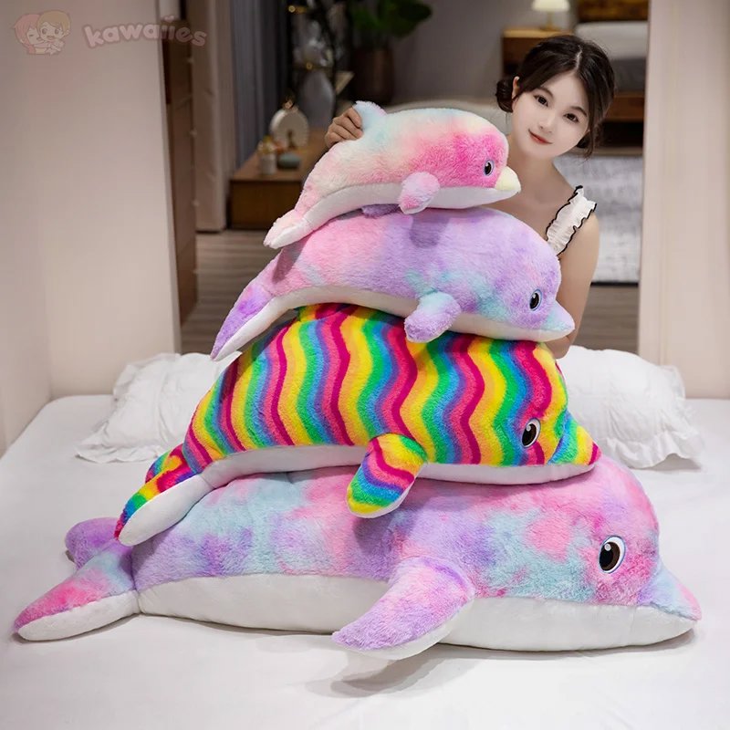 Galaxy Rainbow Dolphin Plushies