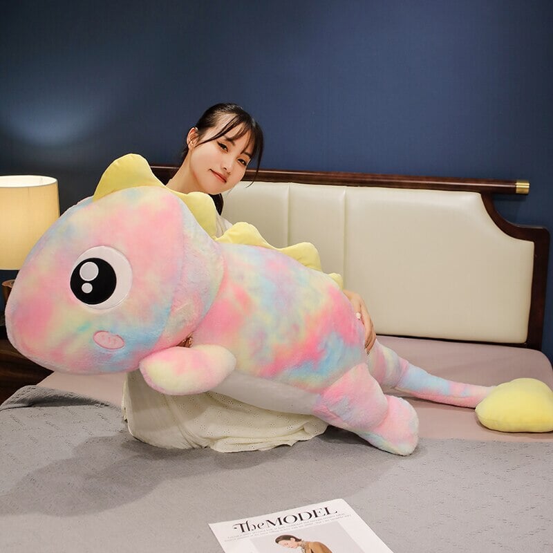Galaxy Rainbow Pasco the Lizard Plushie