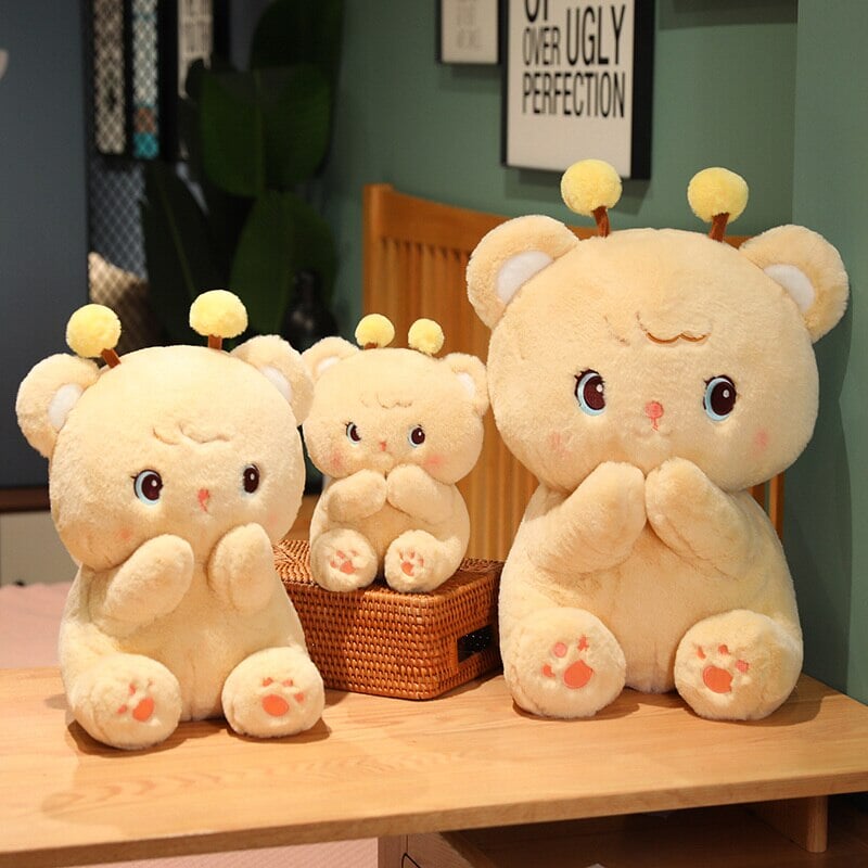 Gem the Bumble Bee Brown Bear Plushie
