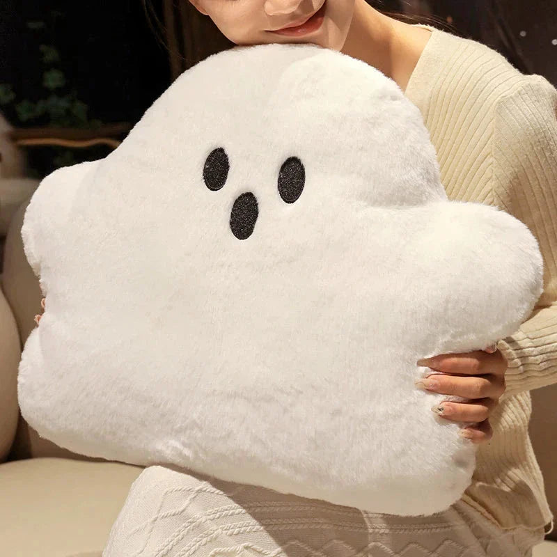 Ghost White Cloud Plush Pillow