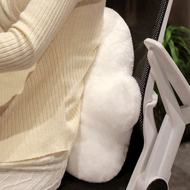 Ghost White Cloud Plush Pillow
