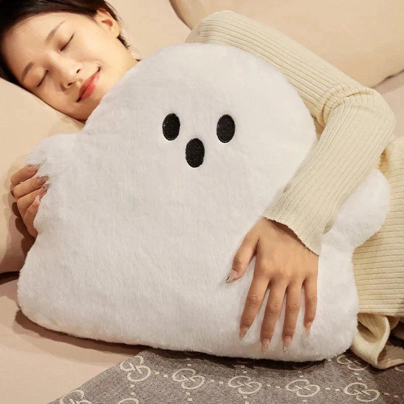 Ghost White Cloud Plush Pillow