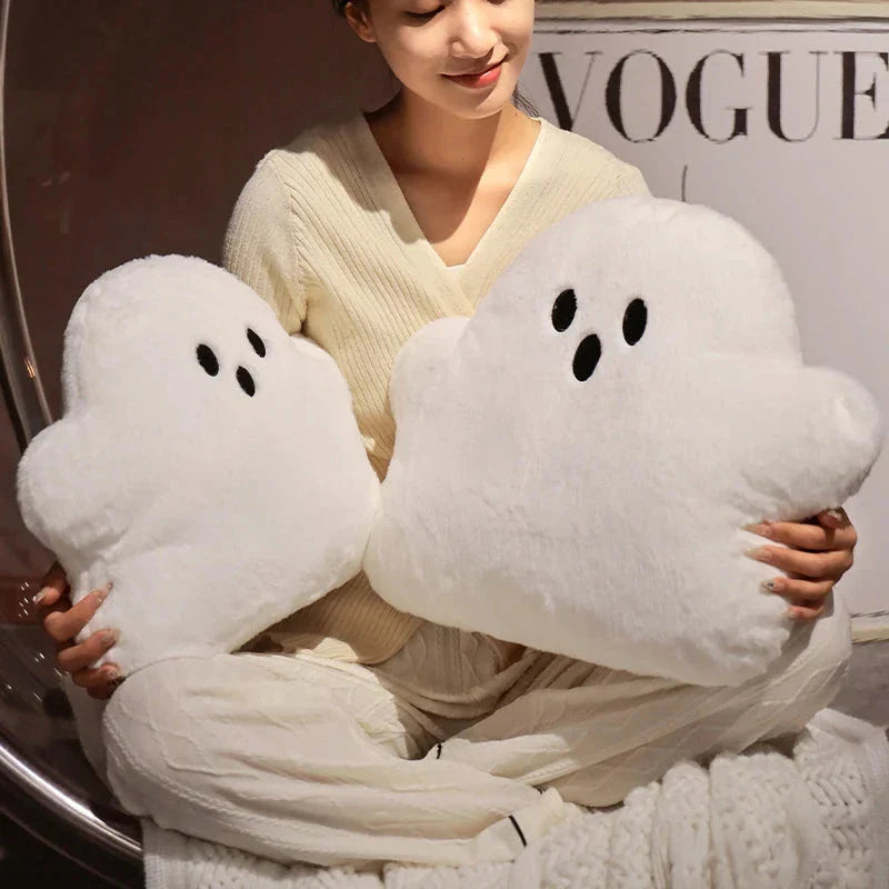 Ghost White Cloud Plush Pillow