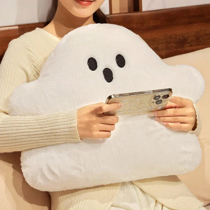 Ghost White Cloud Plush Pillow
