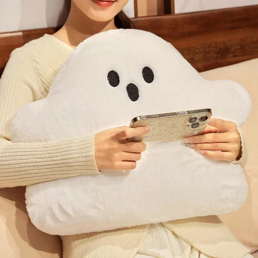 Ghost White Cloud Plush Pillow
