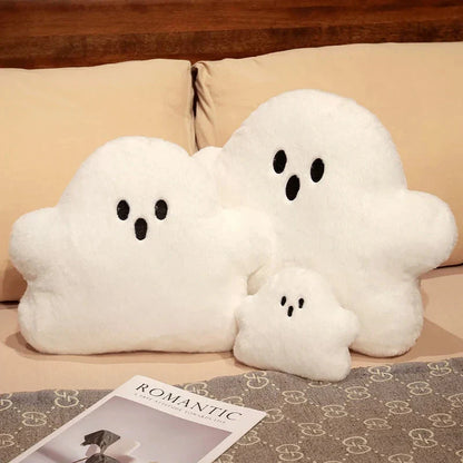 Ghost White Cloud Plush Pillow