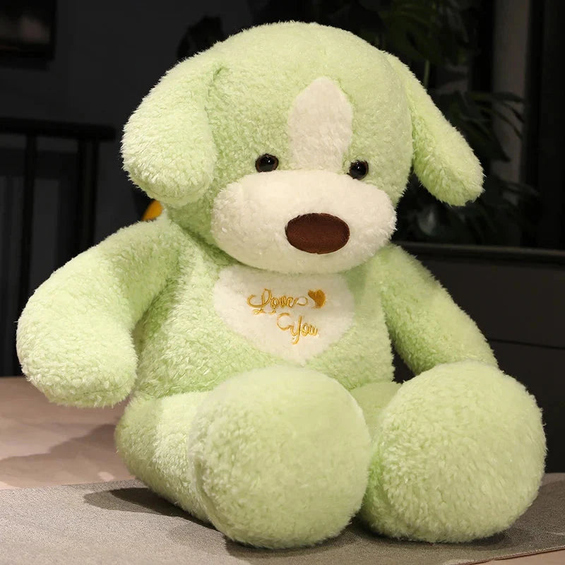 Giant 35in Fluffy Dog Teddy Bear Soft Toy