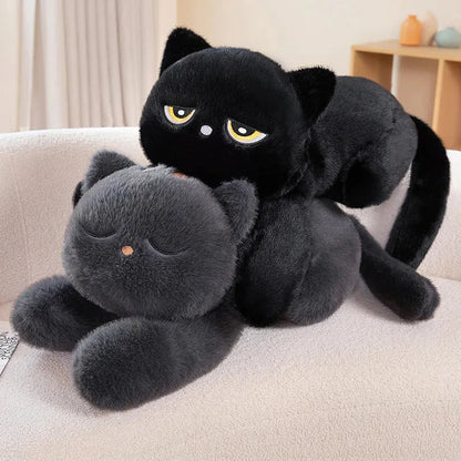 Giant Black Grey Cat Plushies