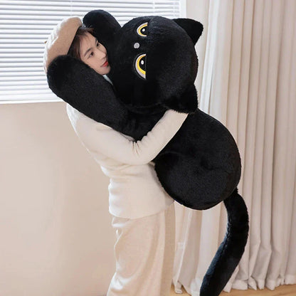 Giant Black Grey Cat Plushies