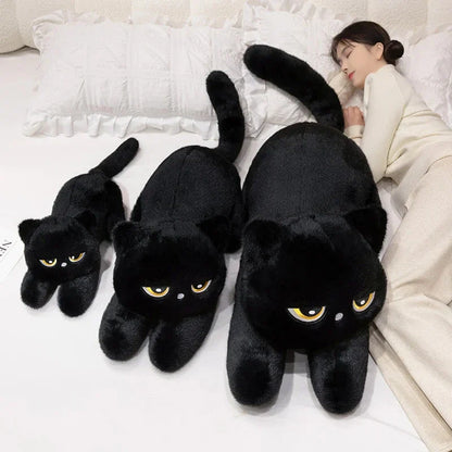 Giant Black Grey Cat Plushies