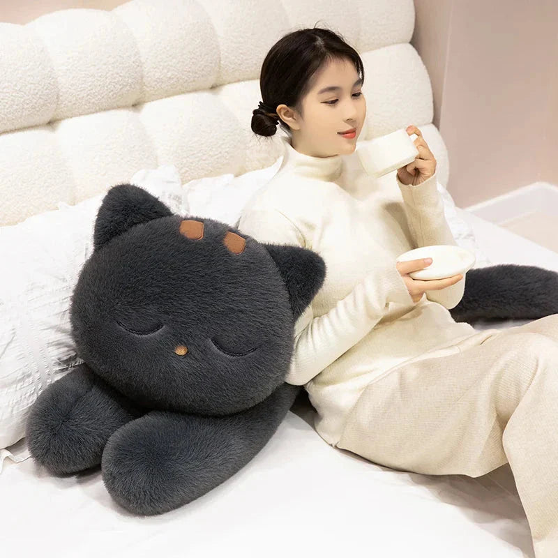 Giant Black Grey Cat Plushies