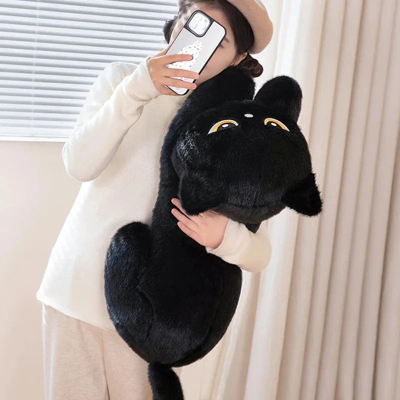 Giant Black Grey Cat Plushies