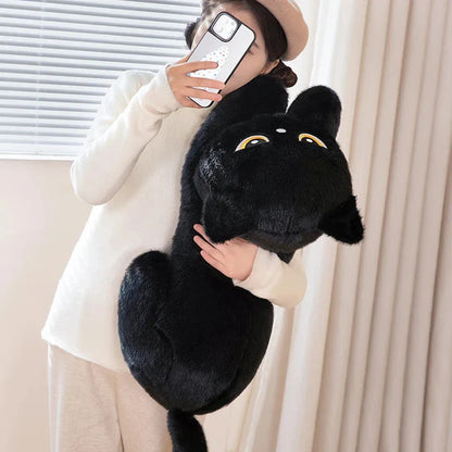 Giant Black Grey Cat Plushies