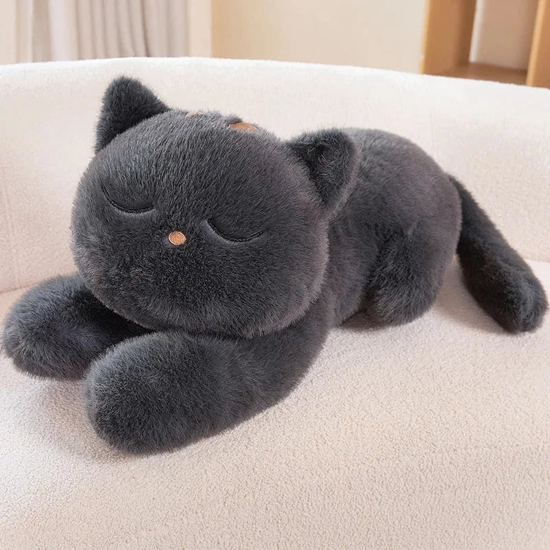 Giant Black Grey Cat Plushies