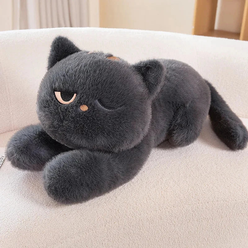 Giant Black Grey Cat Plushies