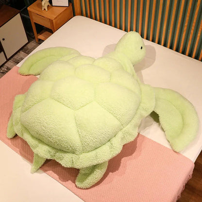 Giant Fluffy Cheerful Turtle Plushie