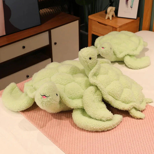 Giant Fluffy Cheerful Turtle Plushie