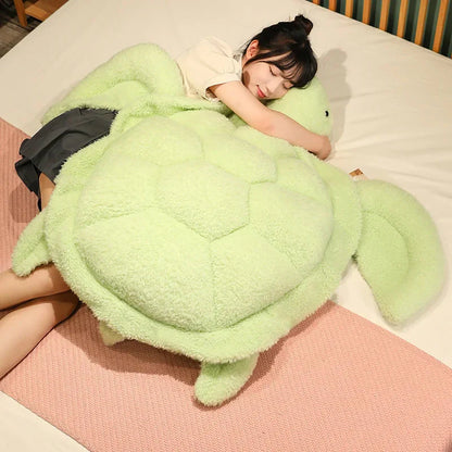 Giant Fluffy Cheerful Turtle Plushie