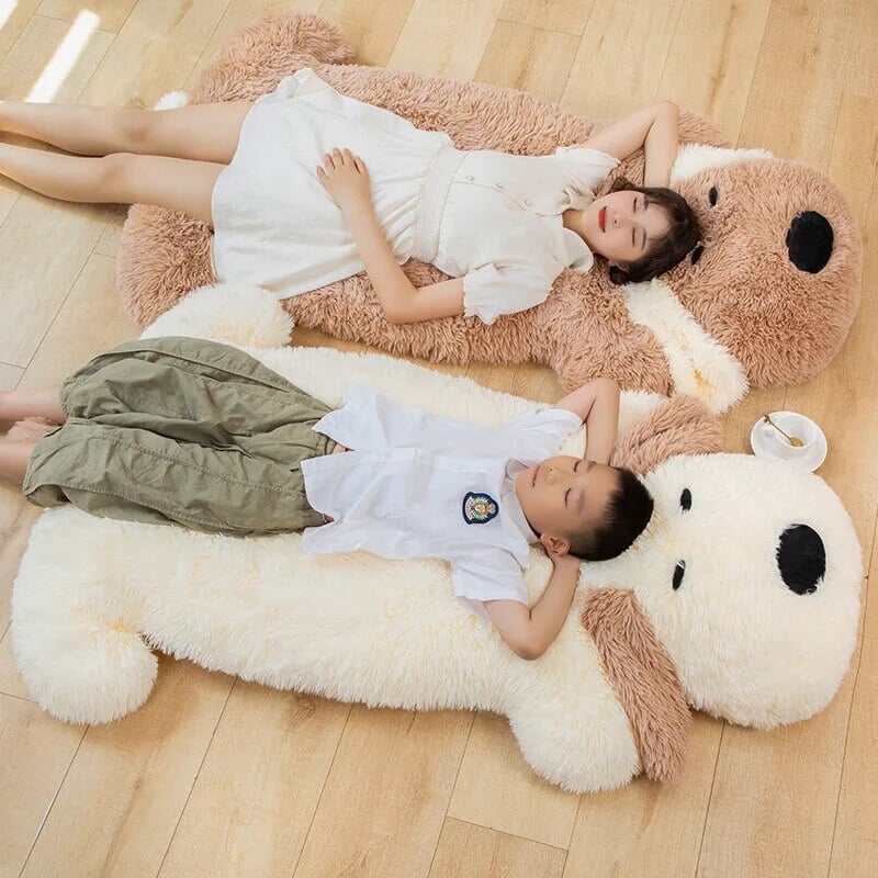 Giant Fluffy Pancake Dog Plushie