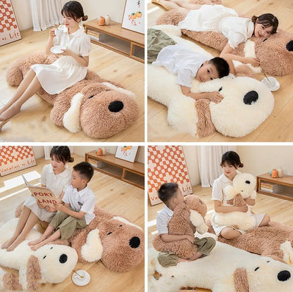 Giant Fluffy Pancake Dog Plushie