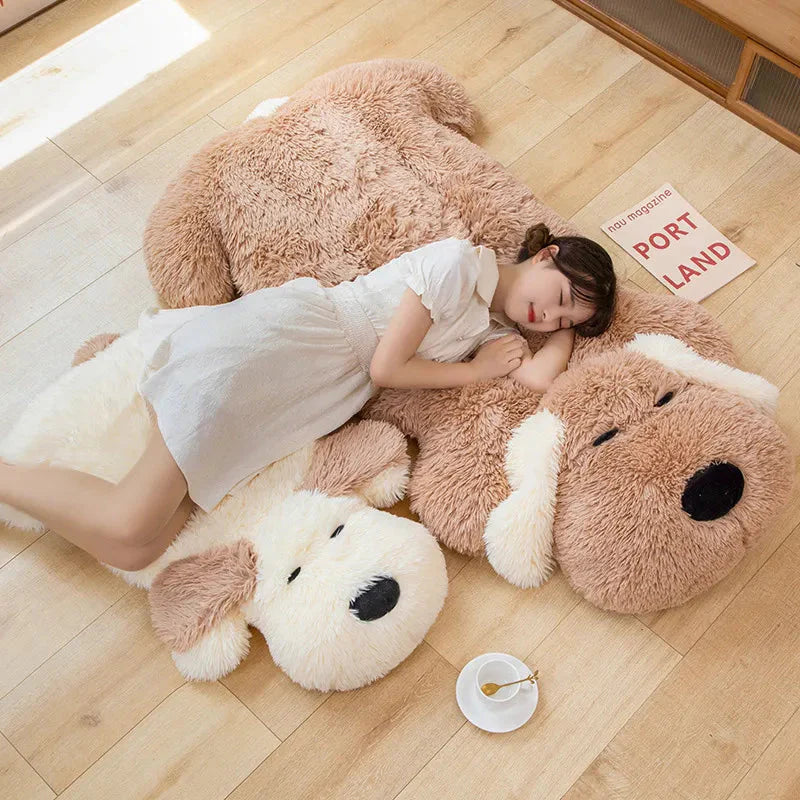 Giant Fluffy Pancake Dog Plushie