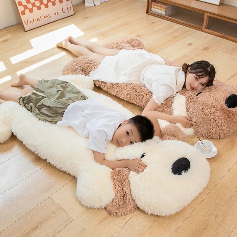 Giant Fluffy Pancake Dog Plushie