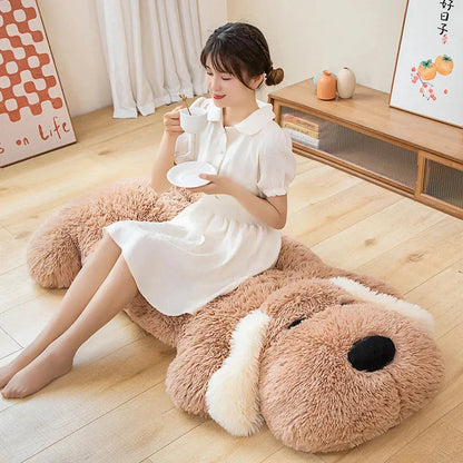 Giant Fluffy Pancake Dog Plushie