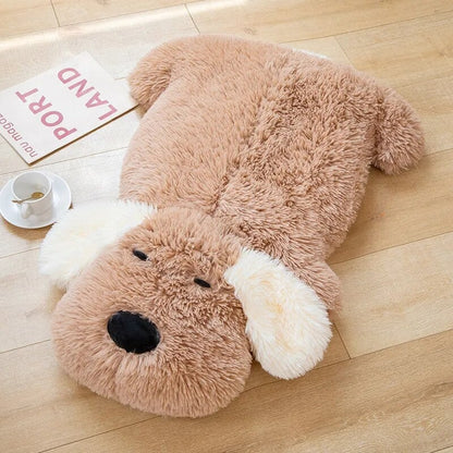 Giant Fluffy Pancake Dog Plushie