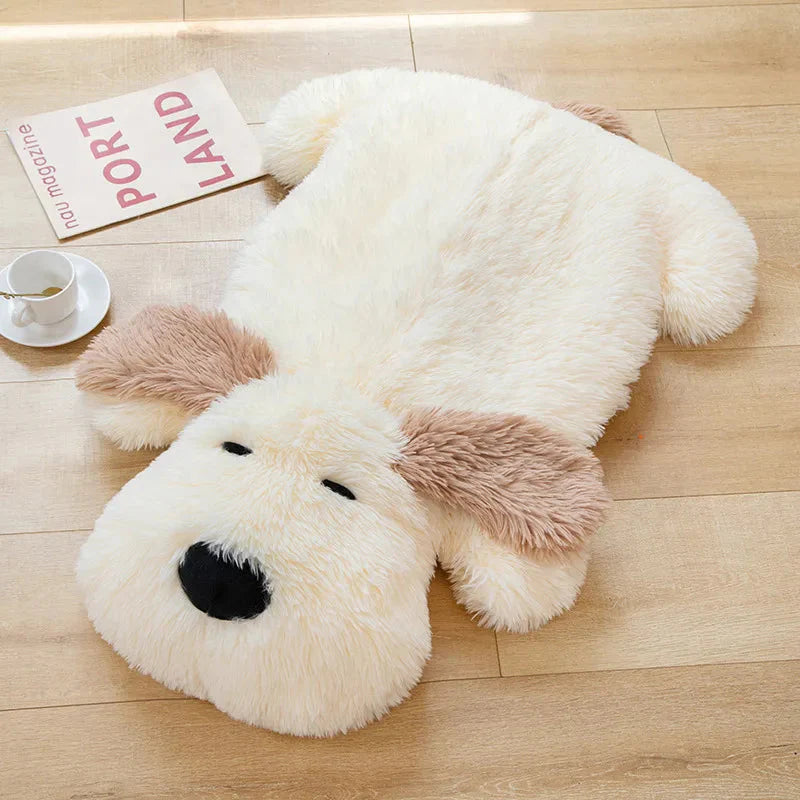 Giant Fluffy Pancake Dog Plushie