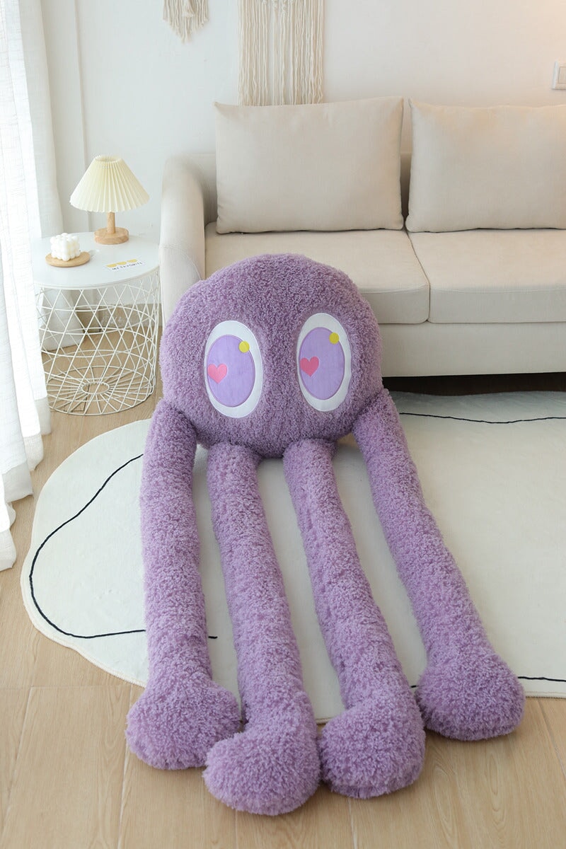 Giant Fuzzy 4 Legged Octopus Plushie