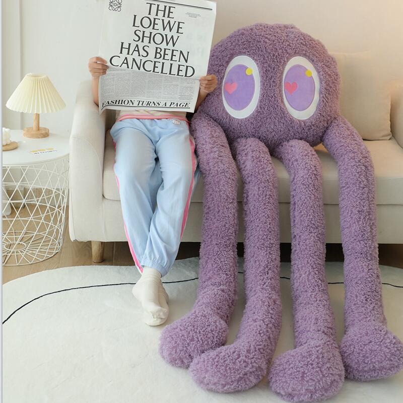 Giant Fuzzy 4 Legged Octopus Plushie