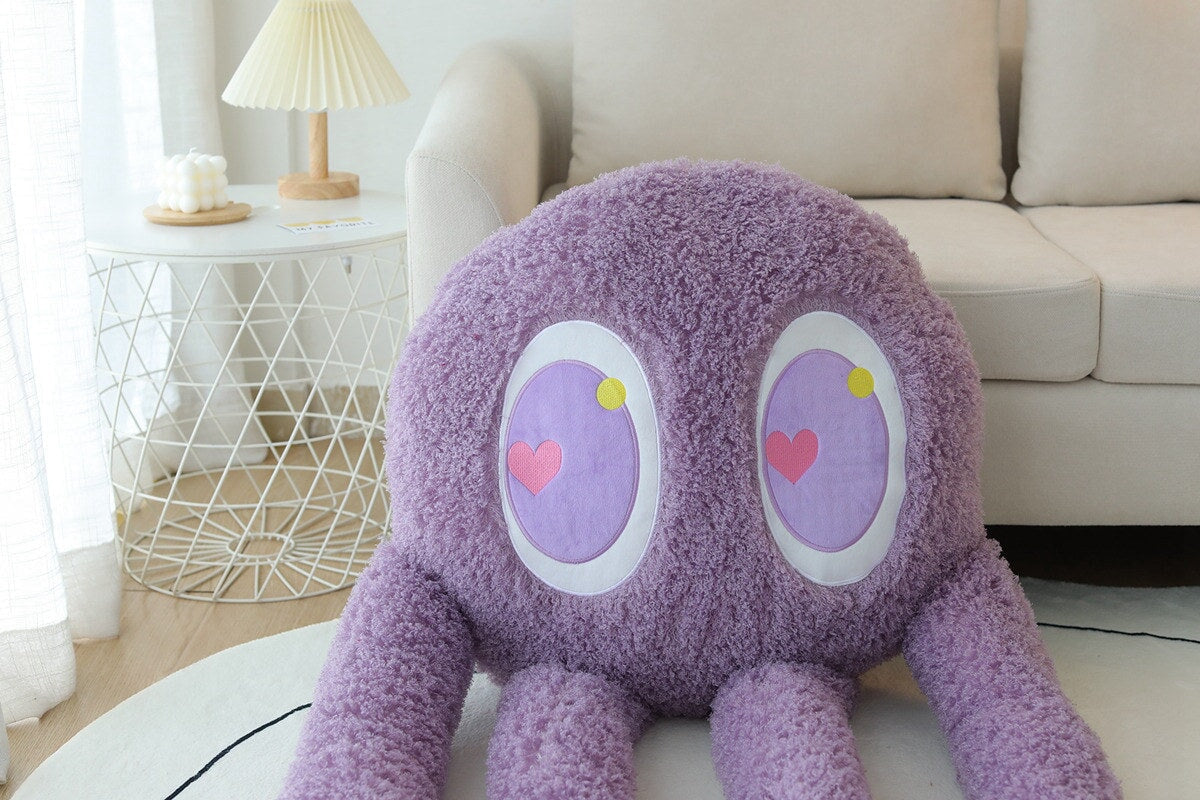 Giant Fuzzy 4 Legged Octopus Plushie